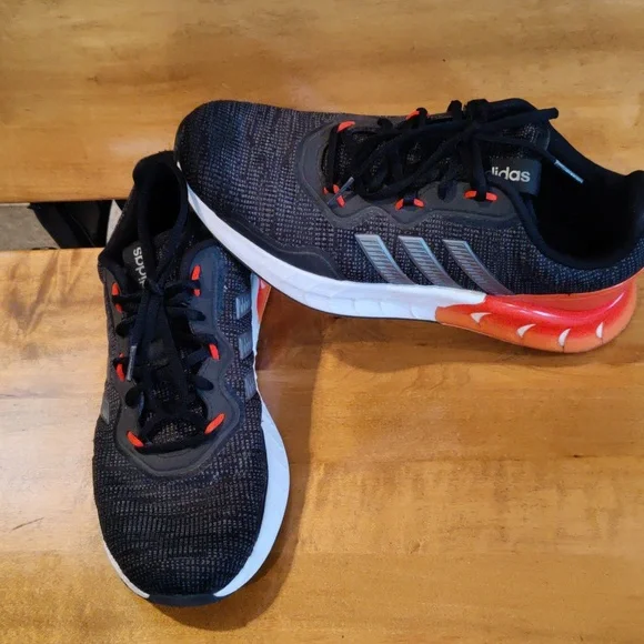 Adidas Kaptir Super Trail running shoes black orange white and gray size 9 - Picture 1 of 11